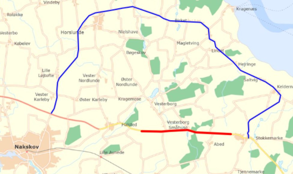 Trafikanter mellem Halsted og Stokkemarke skal ud på en omvej en uges tid endnu. Men der er også pænt på Nordlolland.